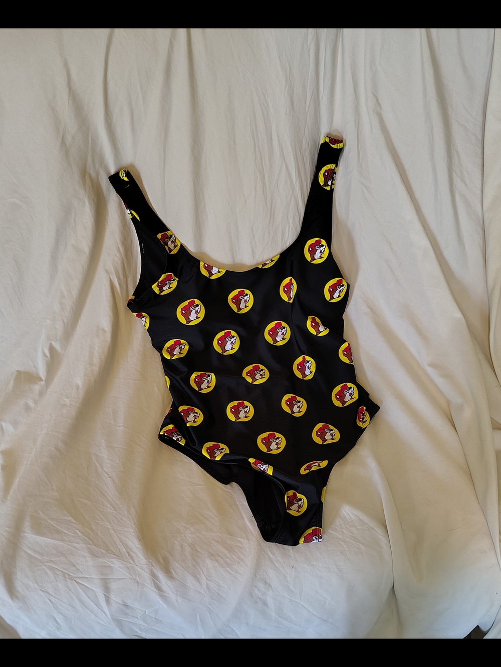 Ladies Small Buc-ee's Logo One-Piece Swimsuit